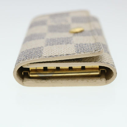 LOUIS VUITTON Damier Azur Multi Cles 4 Key Case N60020 LV Auth 39675