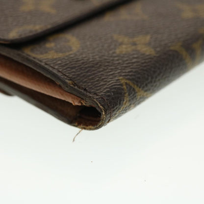 LOUIS VUITTON Monogram Portefeuille Elise Wallet M61654 LV Auth 39872