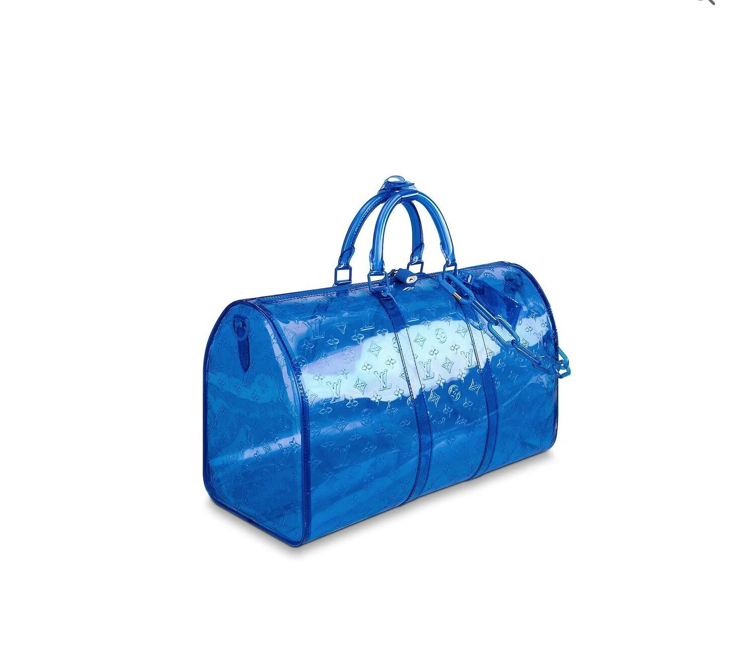 Louis Vuitton Keepall Bandouliere Monogram 50 Blue PVC