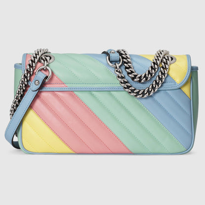 Gucci GG Marmont Small Shoulder Bag Multicolored Pastel