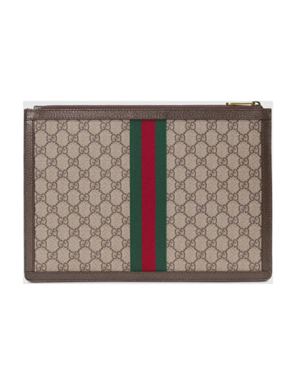 Gucci Premium synthetic canvas document bag