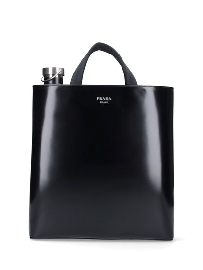 Prada Men Tote Bag With Bottle