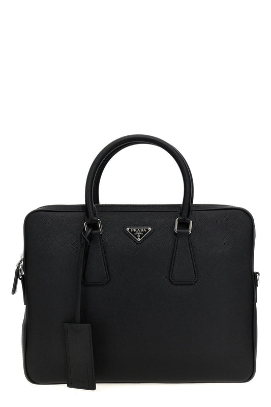 Prada Men Saffiano Handbag