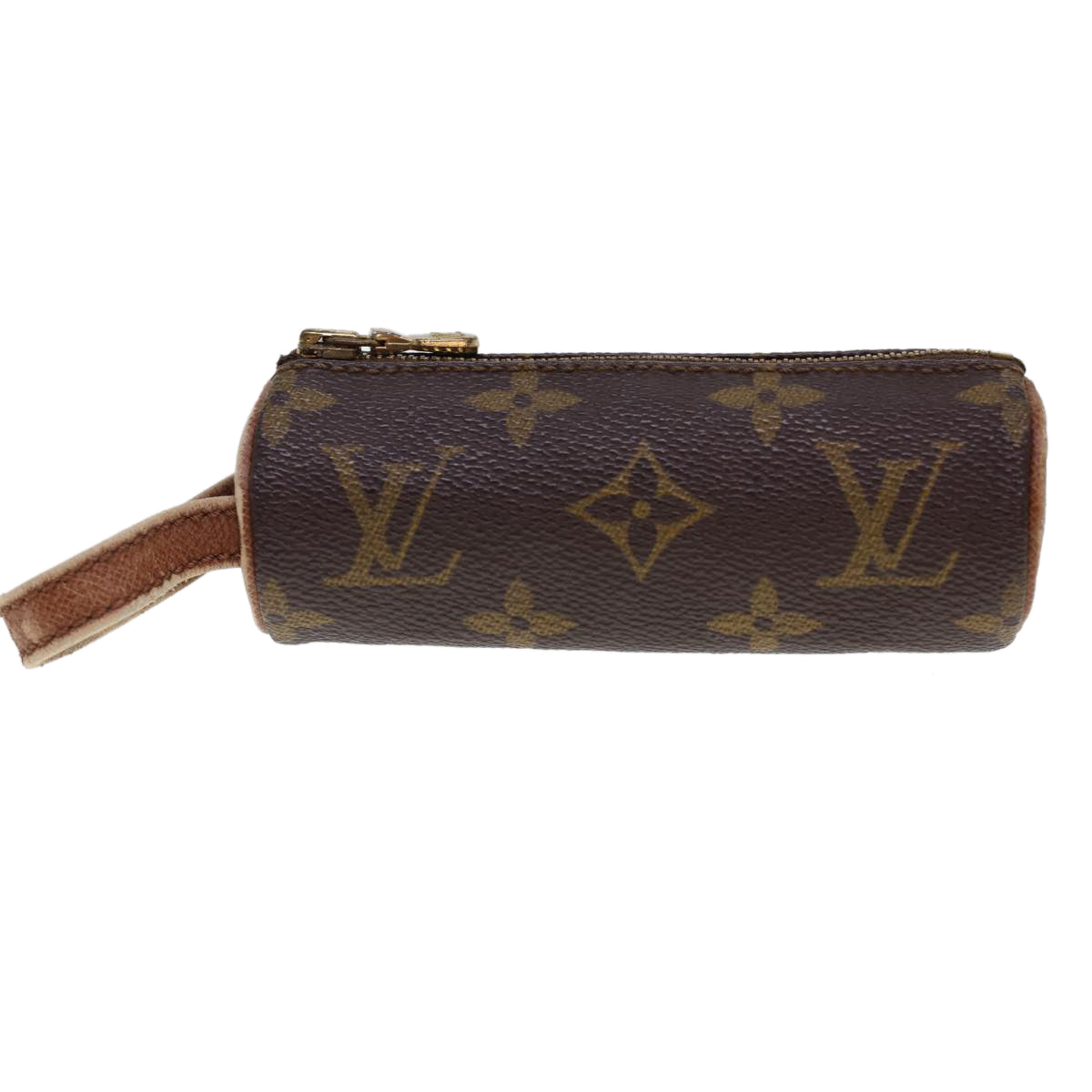 LOUIS VUITTON Monogram Etui 3 Ball de Golf Pouch M58249 LV Auth 40118