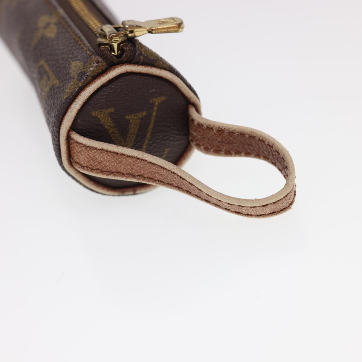 LOUIS VUITTON Monogram Etui 3 Ball de Golf Pouch M58249 LV Auth 40118
