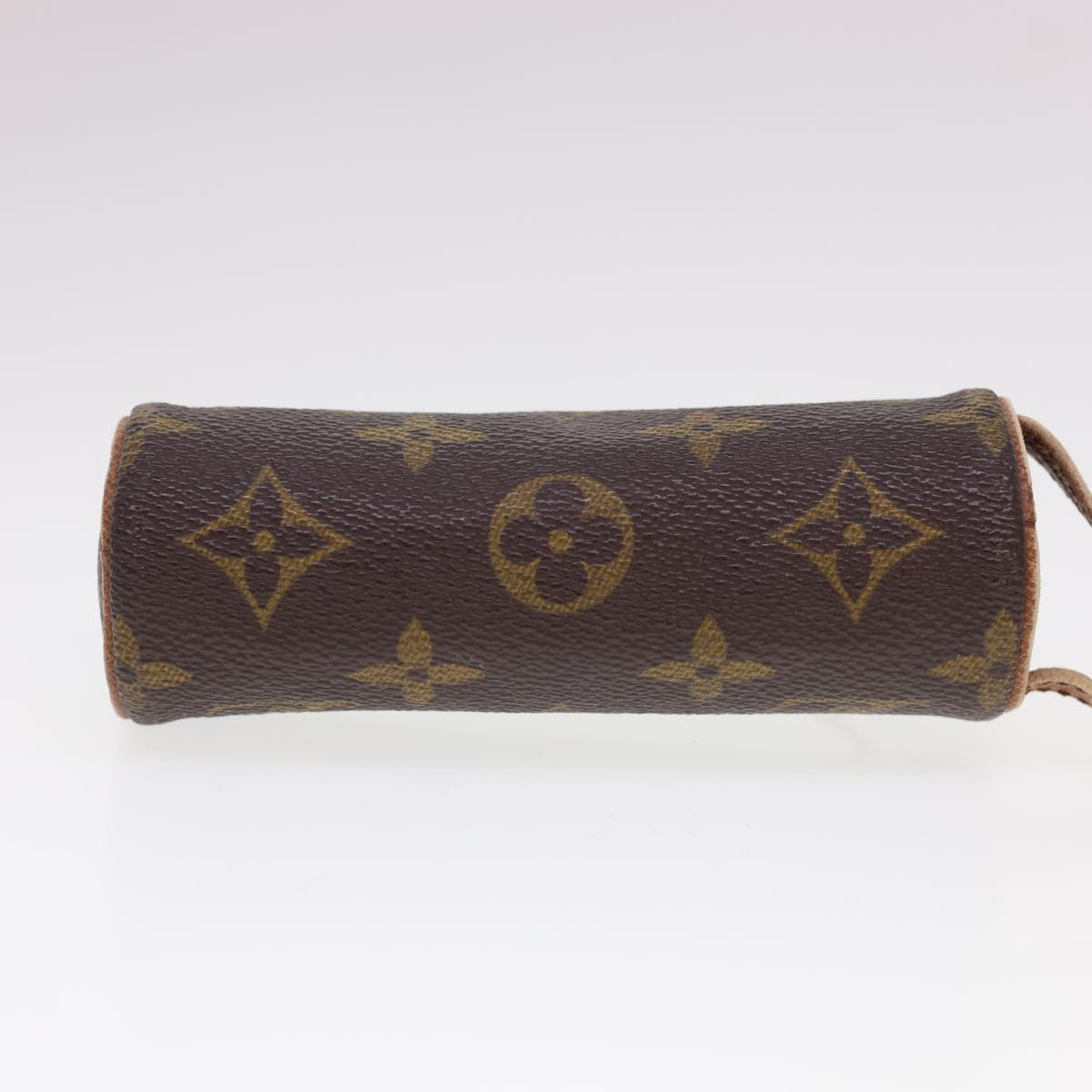 LOUIS VUITTON Monogram Etui 3 Ball de Golf Pouch M58249 LV Auth 40118