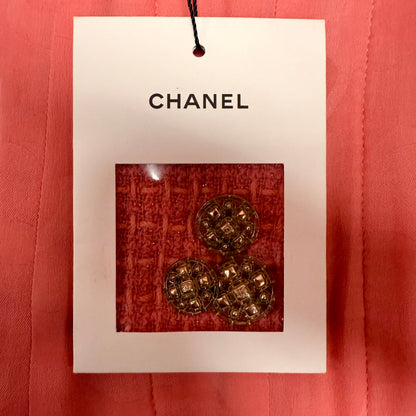 Chanel Pink Tweed Jacket 20 FW