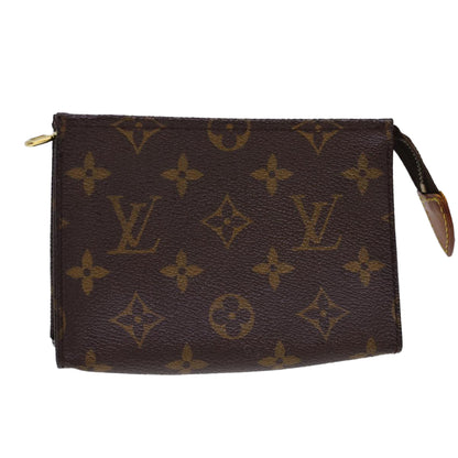 LOUIS VUITTON Monogram Poche Toilette 15 Pouch M47546 LV Auth 40511