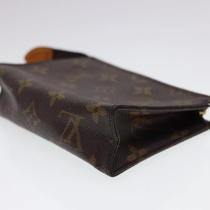 LOUIS VUITTON Monogram Poche Toilette 15 Pouch M47546 LV Auth 40511