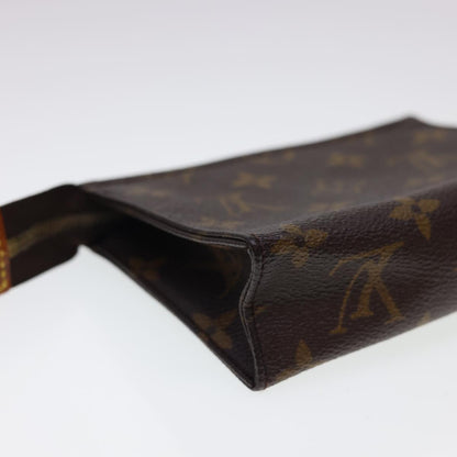LOUIS VUITTON Monogram Poche Toilette 15 Pouch M47546 LV Auth 40511