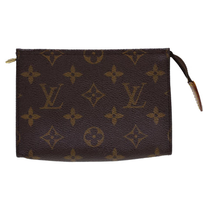 LOUIS VUITTON Monogram Poche Toilette 15 Pouch M47546 LV Auth 40511