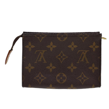 LOUIS VUITTON Monogram Poche Toilette 15 Pouch M47546 LV Auth 40511