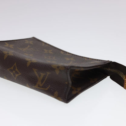 LOUIS VUITTON Monogram Poche Toilette 15 Pouch M47546 LV Auth 40511