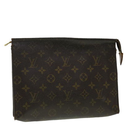 LOUIS VUITTON Monogram Poche Toilette 26 Pouch M47542 LV Auth 40574