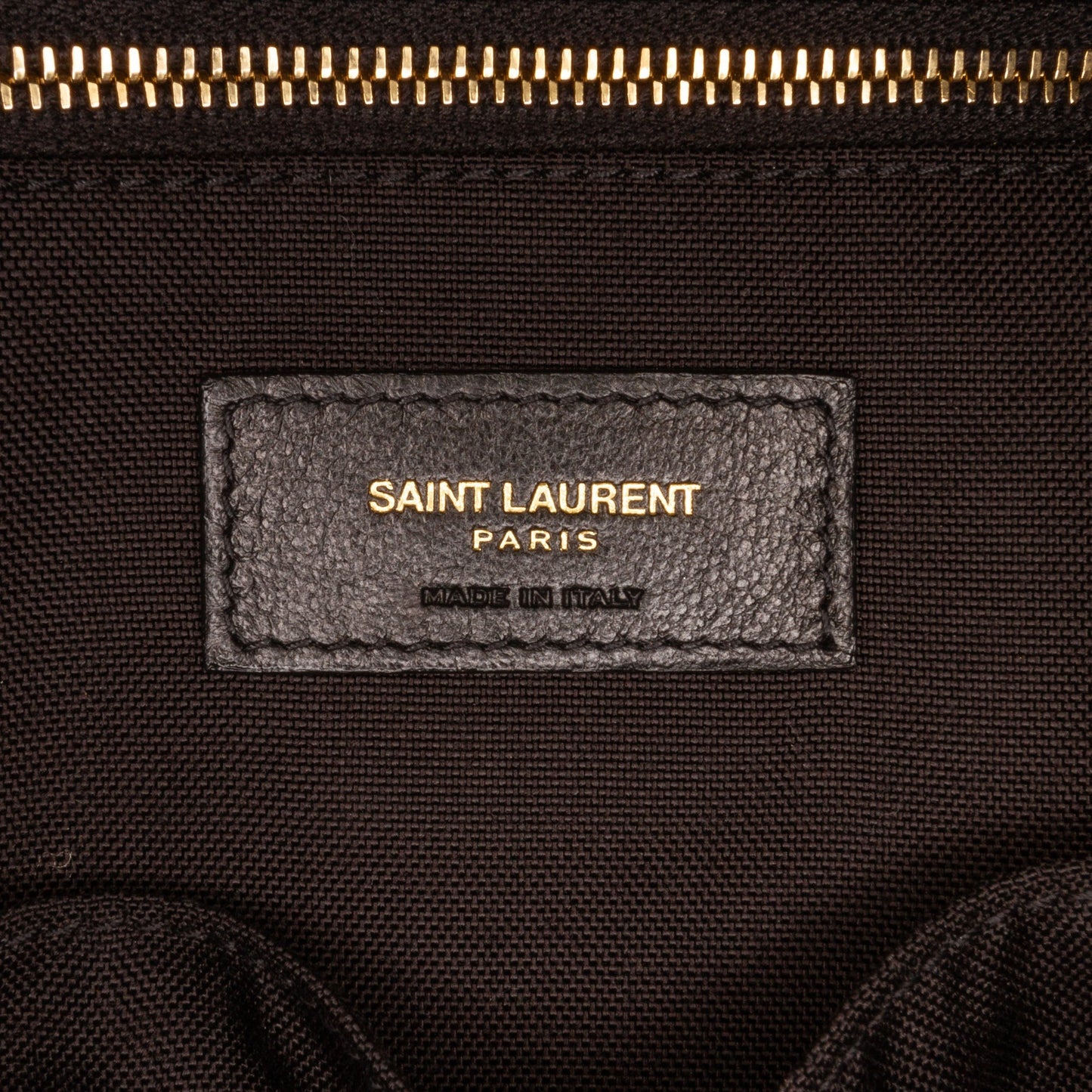 Black YSL Daily Cabas Small Tote Bag
