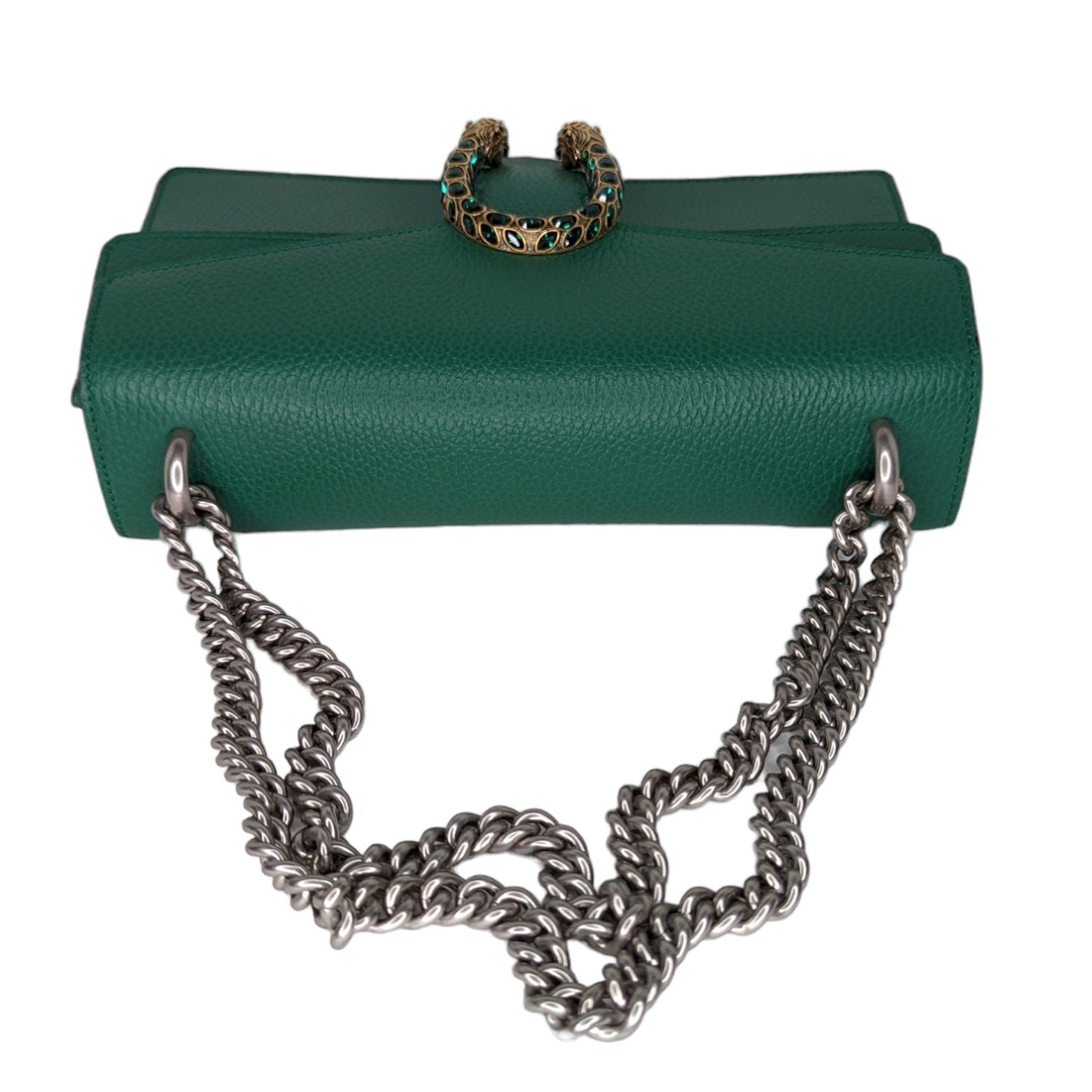 Gucci Emerald Green Leather Dionysus Shoulder Bag