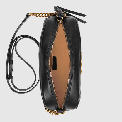 Gucci GG Marmont Small Matelassé Shoulder Bag Black