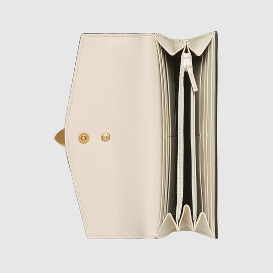 Gucci Sylvie Leather Mini Chain Bag White