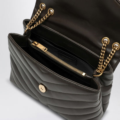Saint Laurent Moss Green Small Ysl Loulou Bag Women