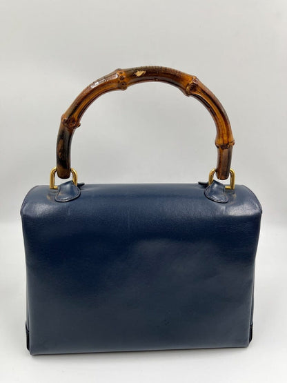 Gucci Leather Bag with Bamboo clasp