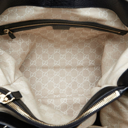 Black Gucci Medium Bamboo Diana Tote