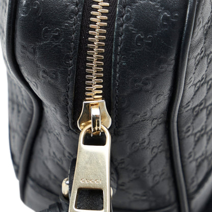 Gucci Bree Black Microguccisima Embossed Leather