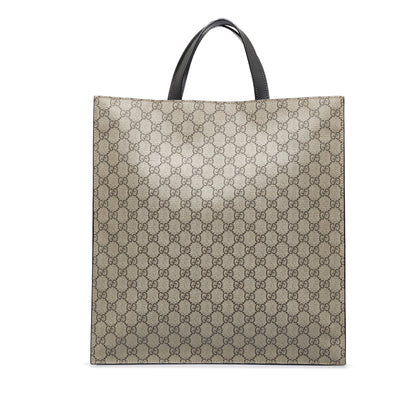 Brown Gucci GG Supreme Convertible Soft Tote Satchel