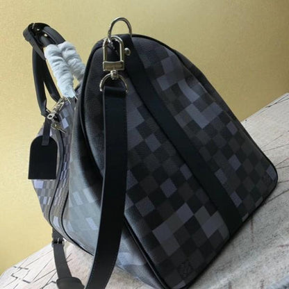 Louis Vuitton Keepall Bandoulière 50 Gray Pixel