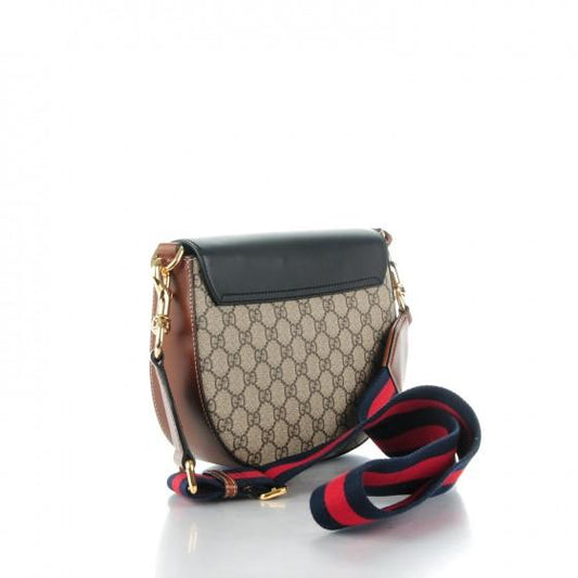 Gucci Padlock Medium GG Shoulder Bag Beige/Ebony Black