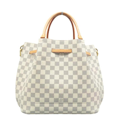 LOUIS VUITTON Girolata Damier Azur Shoulder Bag White