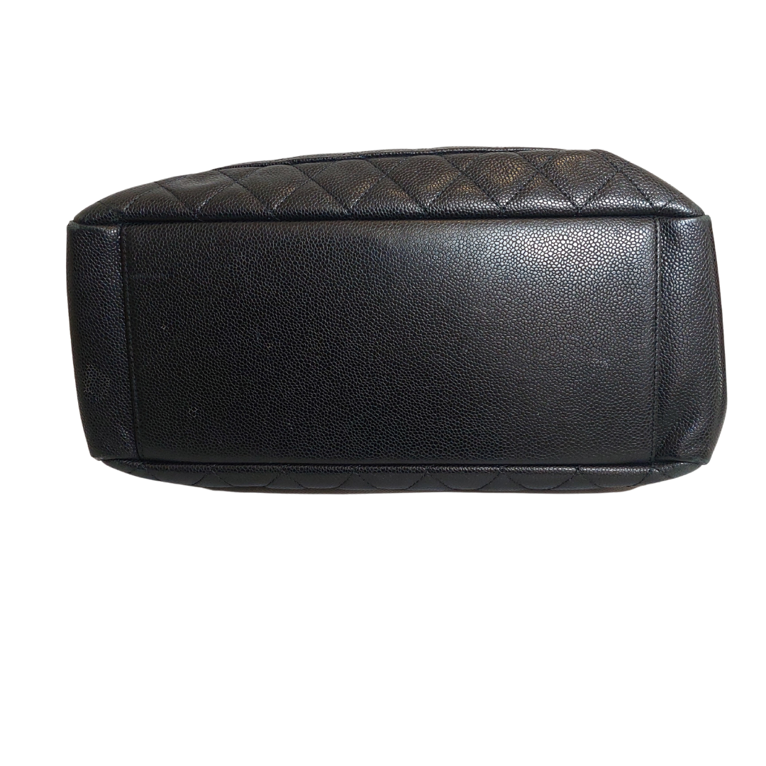 Chanel Large Caviar Leather Black Tote Bag