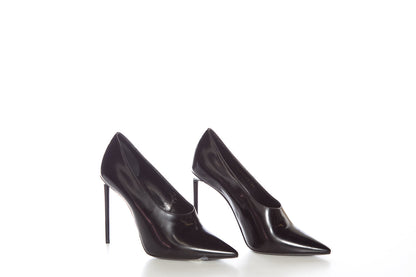 YSL Black Pointed Toe Heels SZ 37