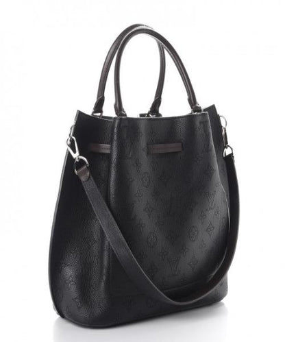 Louis Vuitton Girolata Handbag Mahina Noir