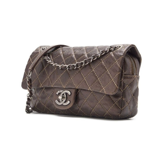 CHANEL CHANEL Matrasse Chain Shoulder Caviar S Brown (Silver G ) Shoulder Bag Mini Shoulder Bag  Shoulder Bag Hybrid ? Ship? Honeymoon Online