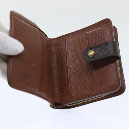 LOUIS VUITTON Monogram Compact Zip Wallet M61667 LV Auth 52462