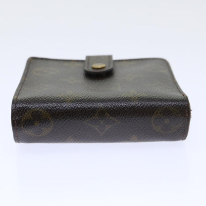 LOUIS VUITTON Monogram Compact Zip Wallet M61667 LV Auth 52462