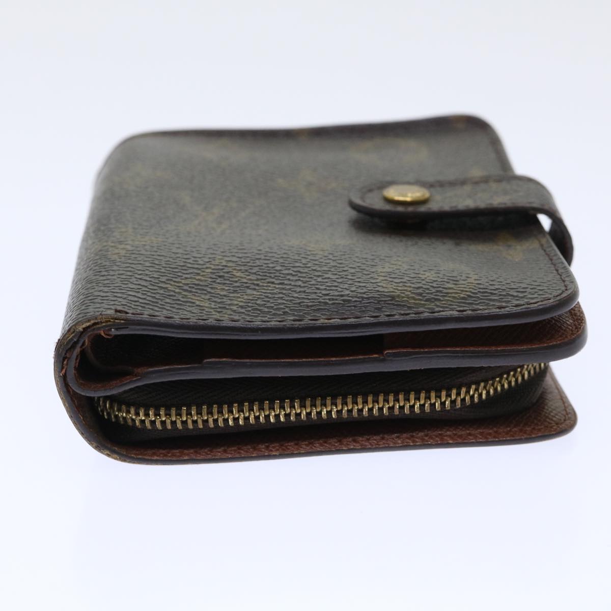 LOUIS VUITTON Monogram Compact Zip Wallet M61667 LV Auth 52462