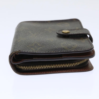 LOUIS VUITTON Monogram Compact Zip Wallet M61667 LV Auth 52462