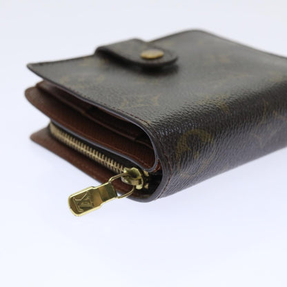 LOUIS VUITTON Monogram Compact Zip Wallet M61667 LV Auth 52462