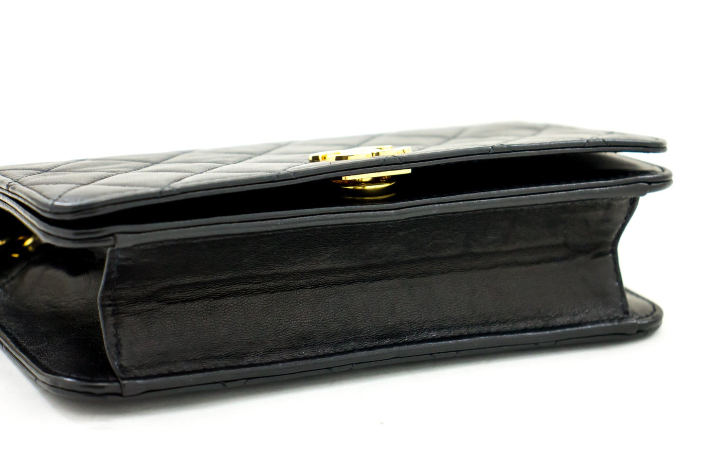 Chanel Flap Lambskin Black Shoulder Bag 11