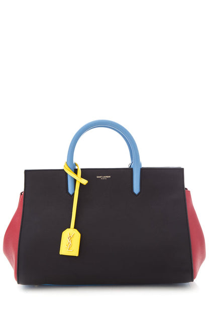 YSL Cabas Rive Gauche Leather Handbag