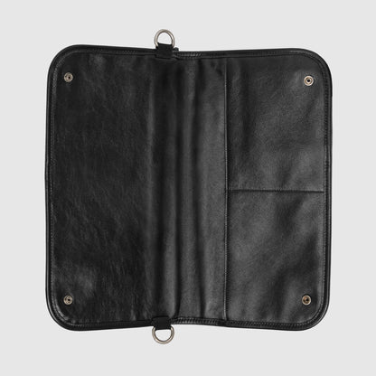 Gucci Medium Soft Leather Messenger Bag Black