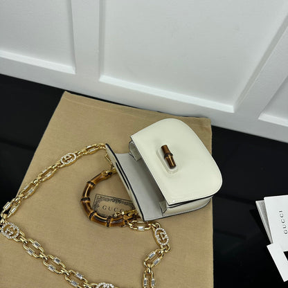 BOLSA GUCCI BAMBOO 1947 PEQUENA