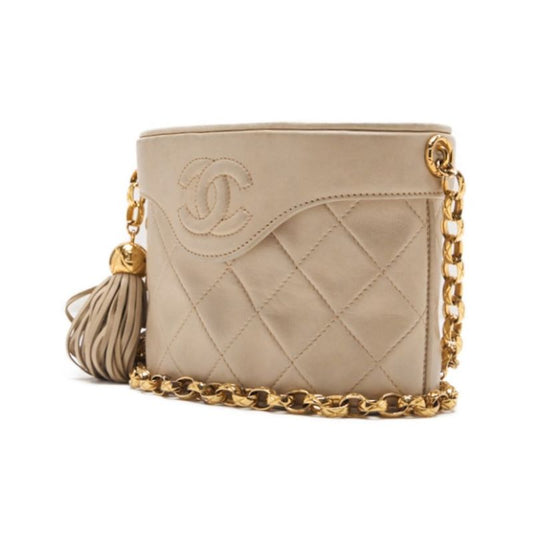 CHANEL CHANEL Matrasse Coco Visitor Chain Shoulder  Fringes  Beige (Gen Gold ) Shoulder Bag Mini Shoulder Bag  Bag Hybrid ?French?? Ship? Himalan Bookstore Online