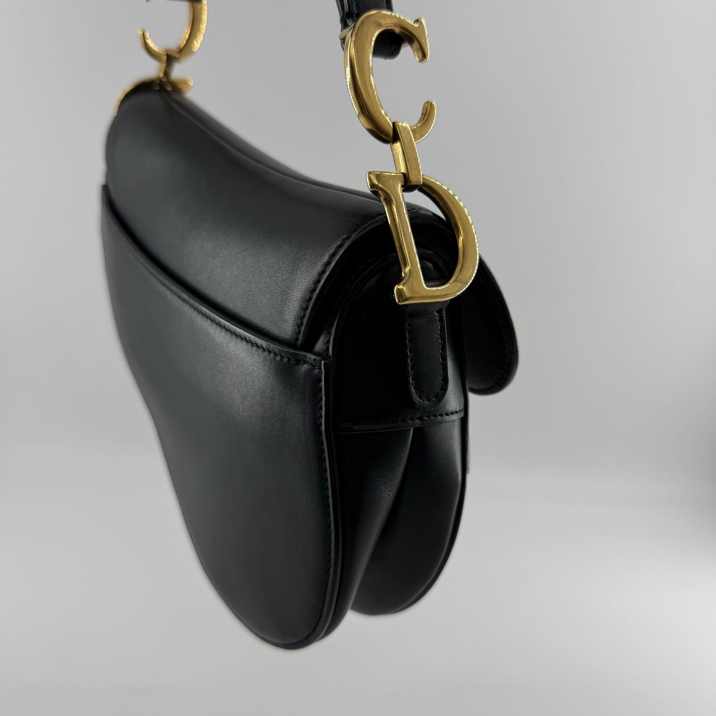 Christian Dior Goat Leather Mini Saddle Bag