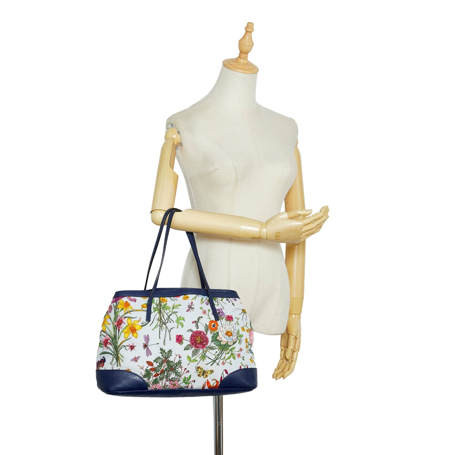 White Gucci Flora Tote