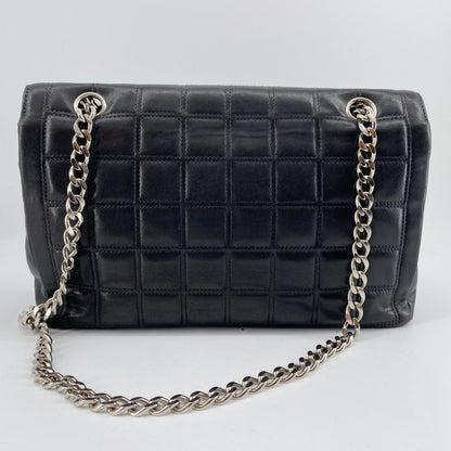 Chanel 2.55 chocolate bar rhinestone chain shoulder bag TWS