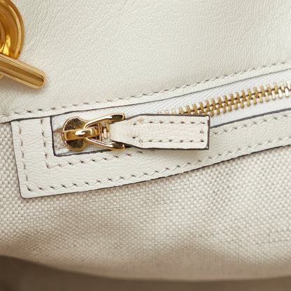 Brown Gucci Medium GG Canvas Horsebit 1955 Tote Satchel