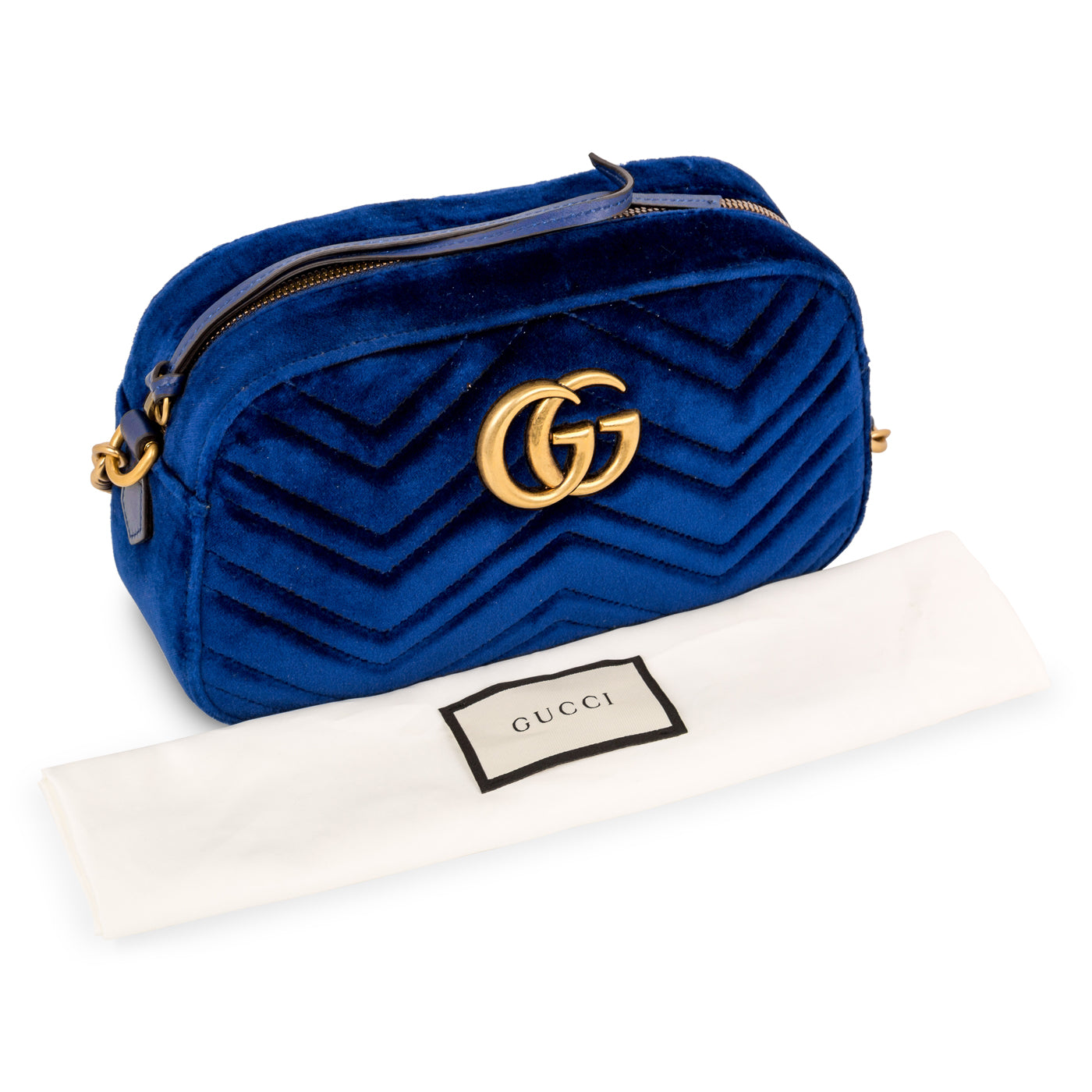 Gucci GG Velvet Marmont Camera Bag
