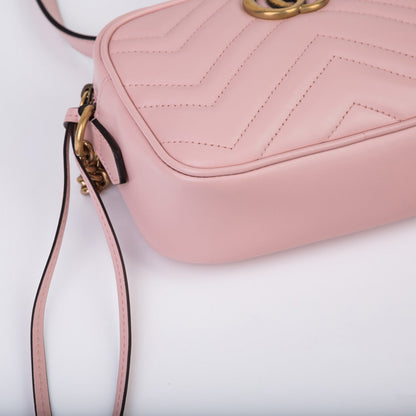 Gucci Mini Quilted Crossbody Marmont Bag